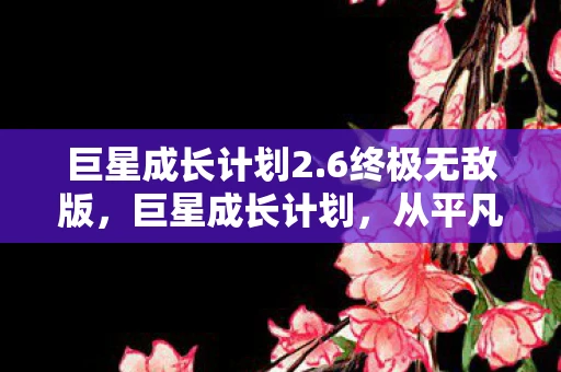 巨星成长计划2.6终极无敌版，巨星成长计划，从平凡到非凡的蜕变之路