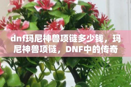dnf玛尼神兽项链多少钱，玛尼神兽项链，DNF中的传奇装备