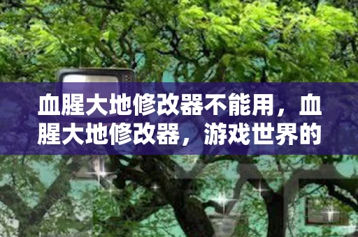 血腥大地修改器不能用,血腥大地修改器,游戏世界的无限可能 血腥大地修改器不能用,血腥大地修改器,游戏世界的无限可能