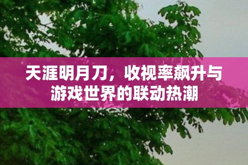 收视率飙升与游戏世界的联动热潮图片