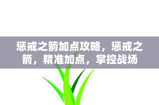惩戒之箭加点攻略,惩戒之箭,精准加点,掌控战场 惩戒之箭加点攻略,惩戒之箭,精准加点,掌控战场