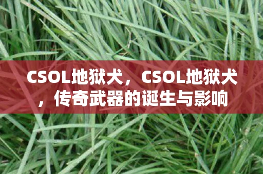 CSOL地狱犬,CSOL地狱犬,传奇武器的诞生与影响 CSOL地狱犬,CSOL地狱犬,传奇武器的诞生与影响