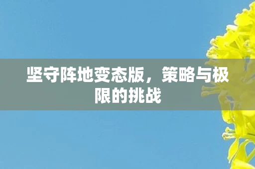 策略与极限的挑战图片