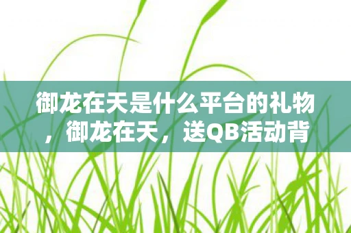 御龙在天是什么平台的礼物,御龙在天,送QB活动背后的故事 御龙在天是什么平台的礼物,御龙在天,送QB活动背后的故事