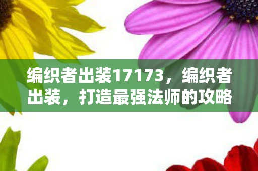 编织者出装17173，编织者出装，打造最强法师的攻略