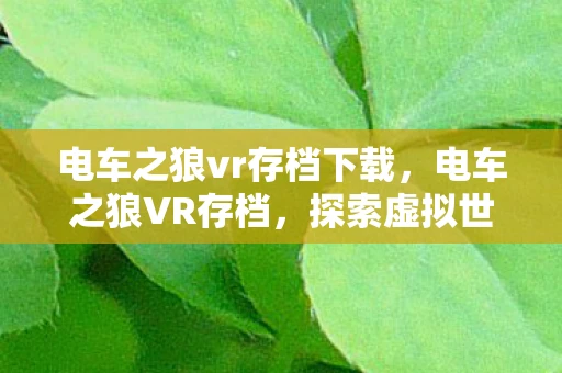 电车之狼vr存档下载，电车之狼VR存档，探索虚拟世界的禁忌之旅