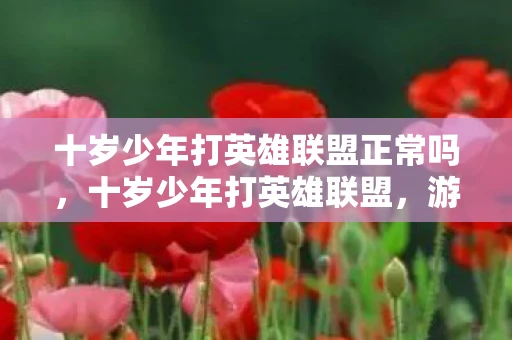 十岁少年打英雄联盟正常吗，十岁少年打英雄联盟，游戏与成长的边界