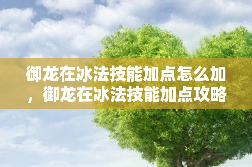 御龙在冰法技能加点怎么加，御龙在冰法技能加点攻略