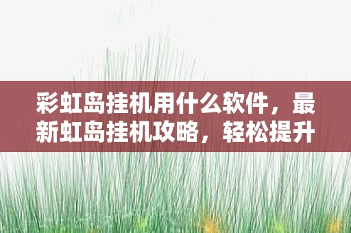 彩虹岛挂机用什么软件，最新虹岛挂机攻略，轻松提升等级与装备