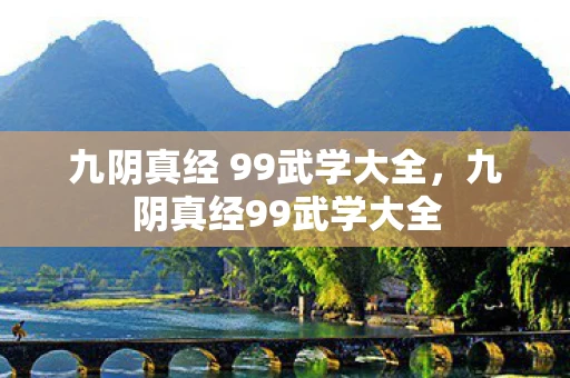 九阴真经 99武学大全，九阴真经99武学大全