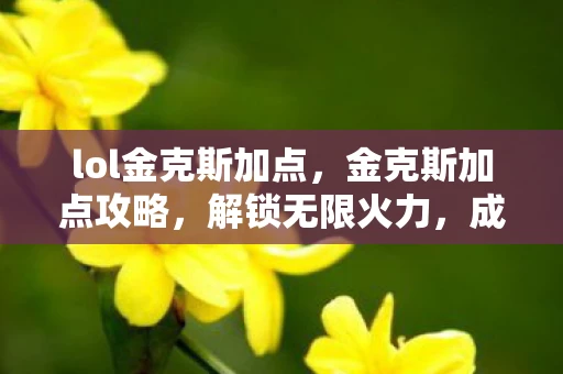 lol金克斯加点，金克斯加点攻略，解锁无限火力，成为战场主宰