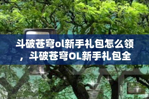 斗破苍穹ol新手礼包怎么领，斗破苍穹OL新手礼包全解析，助你快速启程苍穹之旅