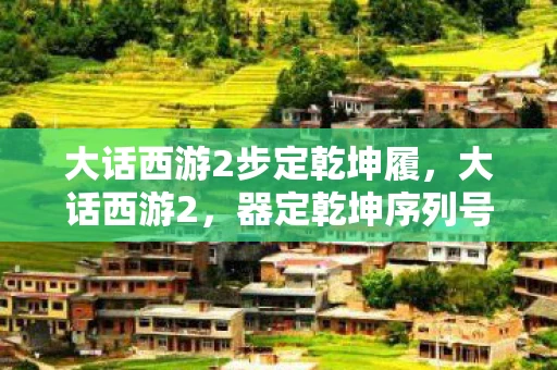 大话西游2步定乾坤履，大话西游2，器定乾坤序列号揭秘