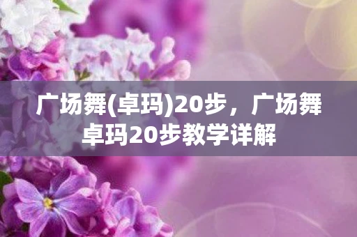 广场舞(卓玛)20步,广场舞卓玛20步教学详解 广场舞(卓玛)20步,广场舞卓玛20步教学详解