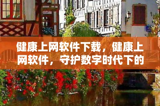 健康上网软件下载，健康上网软件，守护数字时代下的身心健康