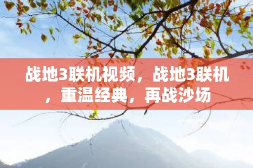 战地3联机视频，战地3联机，重温经典，再战沙场