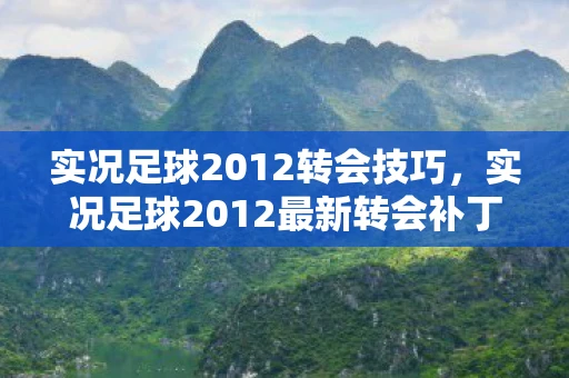 实况足球2012转会技巧，实况足球2012最新转会补丁，打造你的梦幻阵容