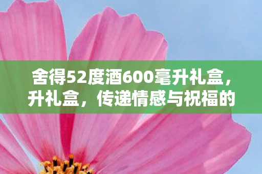 舍得52度酒600毫升礼盒，升礼盒，传递情感与祝福的精致之选