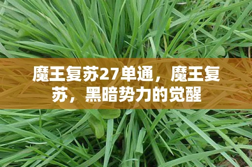 魔王复苏27单通，魔王复苏，黑暗势力的觉醒