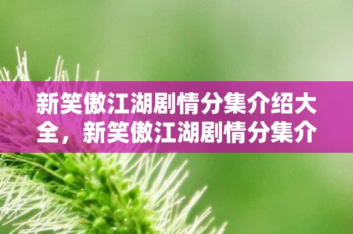 新笑傲江湖剧情分集介绍大全，新笑傲江湖剧情分集介绍
