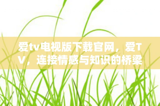 爱tv电视版下载官网，爱TV，连接情感与知识的桥梁