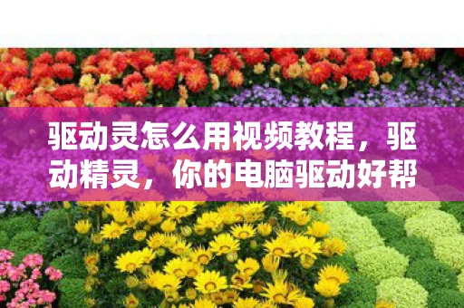 驱动灵怎么用视频教程，驱动精灵，你的电脑驱动好帮手