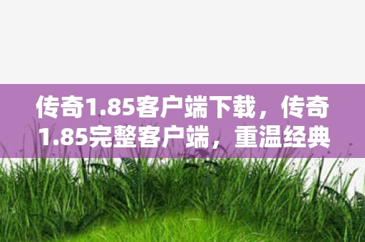 传奇1.85客户端下载，传奇1.85完整客户端，重温经典，再续传奇