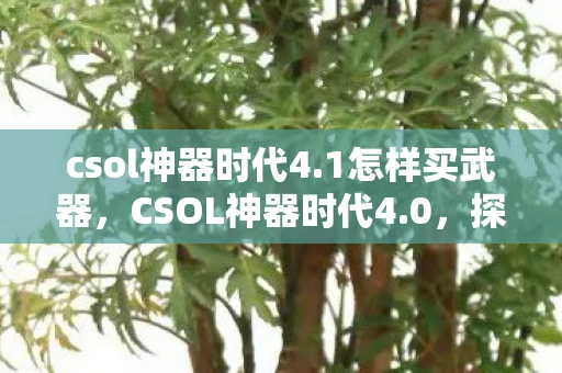 csol神器时代4.1怎样买武器,CSOL神器时代4.0,探索未知,挑战极限 csol神器时代4.1怎样买武器,CSOL神器时代4.0,探索未知,挑战极限