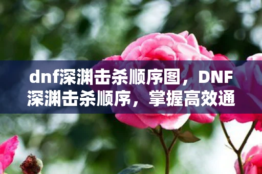 dnf深渊击杀顺序图,DNF深渊击杀顺序,掌握高效通关技巧 dnf深渊击杀顺序图,DNF深渊击杀顺序,掌握高效通关技巧