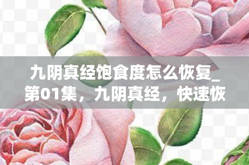 九阴真经饱食度怎么恢复_第01集，九阴真经，快速恢复饱食度的秘籍