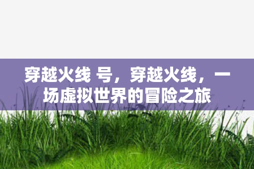 穿越火线 号，穿越火线，一场虚拟世界的冒险之旅