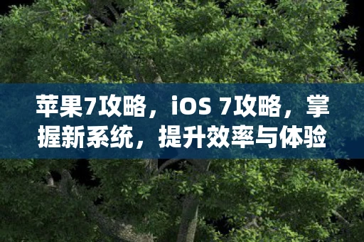 苹果7攻略,iOS 7攻略,掌握新系统,提升效率与体验 苹果7攻略,iOS 7攻略,掌握新系统,提升效率与体验