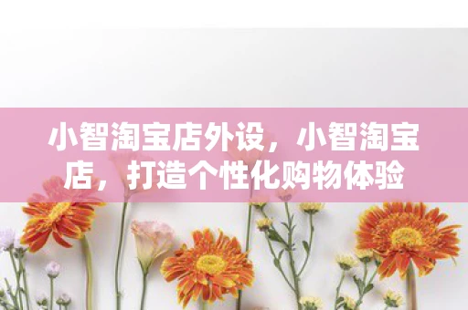 小智淘宝店外设，小智淘宝店，打造个性化购物体验