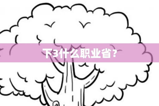 下3什么职业省？