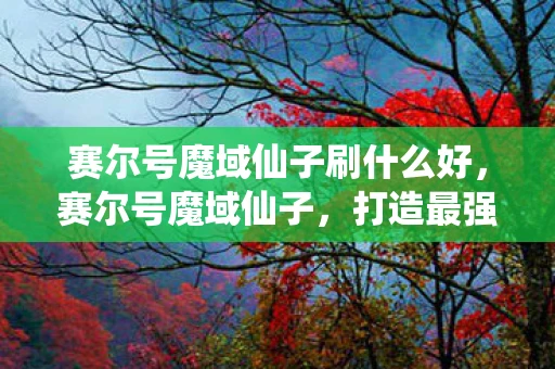 赛尔号魔域仙子刷什么好，赛尔号魔域仙子，打造最强战斗力的全面指南