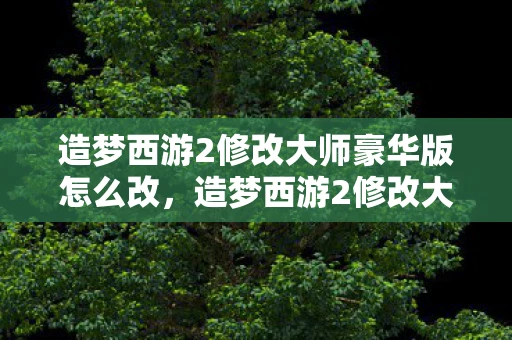 造梦西游2修改大师豪华版怎么改，造梦西游2修改大师豪华版，解锁无限可能的冒险之旅