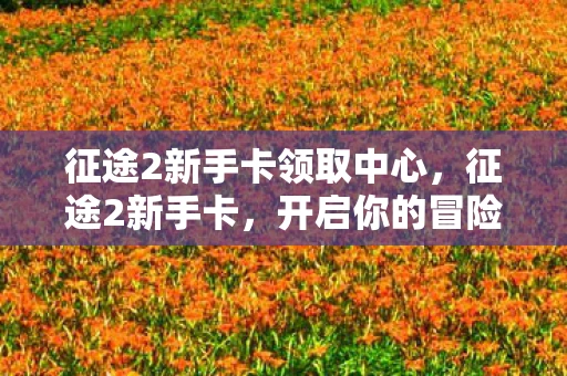 征途2新手卡领取中心,征途2新手卡,开启你的冒险之旅 征途2新手卡领取中心,征途2新手卡,开启你的冒险之旅