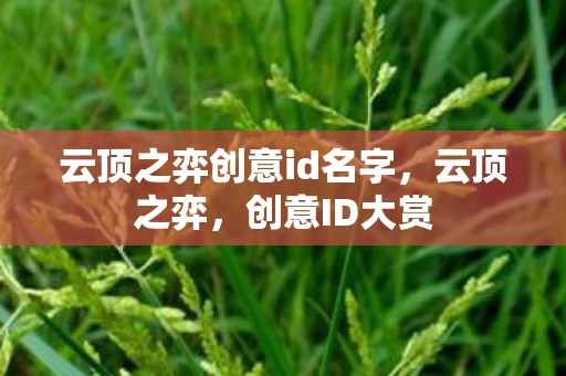 云顶之弈创意id名字,云顶之弈,创意ID大赏 云顶之弈创意id名字,云顶之弈,创意ID大赏