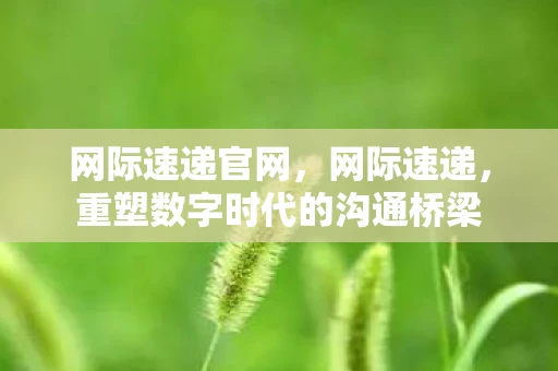 网际速递官网,网际速递,重塑数字时代的沟通桥梁 网际速递官网,网际速递,重塑数字时代的沟通桥梁