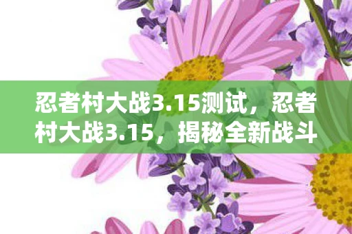 忍者村大战3.15测试，忍者村大战3.15，揭秘全新战斗系统