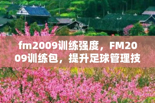 fm2009训练强度,FM2009训练包,提升足球管理技能的神器 fm2009训练强度,FM2009训练包,提升足球管理技能的神器