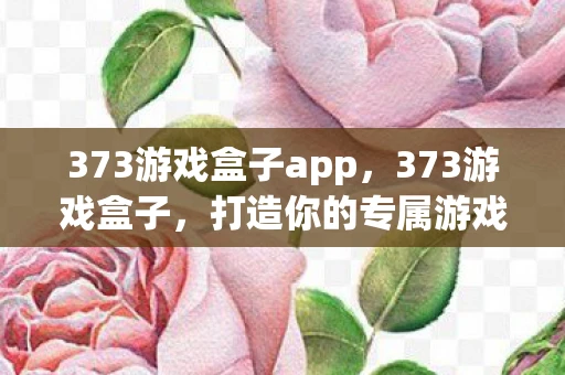 373游戏盒子app，373游戏盒子，打造你的专属游戏天堂