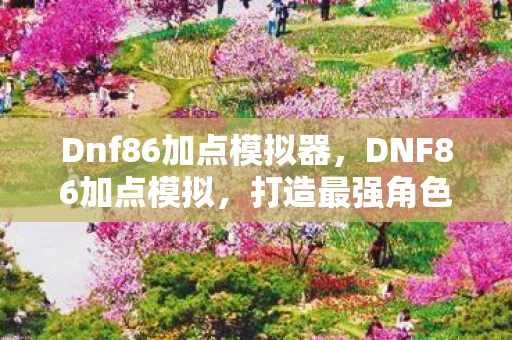 Dnf86加点模拟器，DNF86加点模拟，打造最强角色的关键步骤