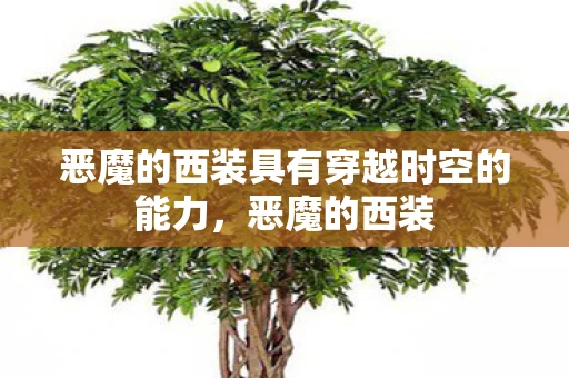 恶魔的西装具有穿越时空的能力,恶魔的西装 恶魔的西装具有穿越时空的能力,恶魔的西装