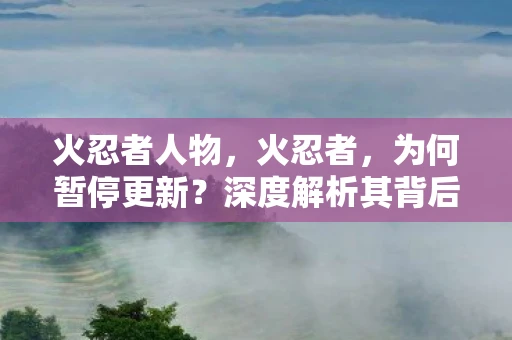 火忍者人物，火忍者，为何暂停更新？深度解析其背后的原因