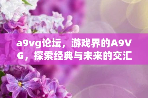 a9vg论坛，游戏界的A9VG，探索经典与未来的交汇点