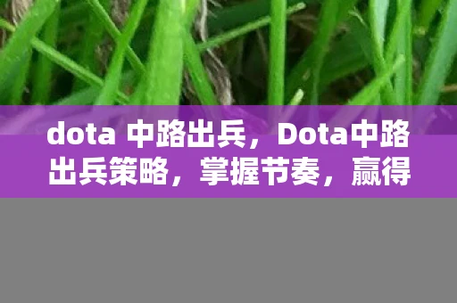 dota 中路出兵，Dota中路出兵策略，掌握节奏，赢得胜利
