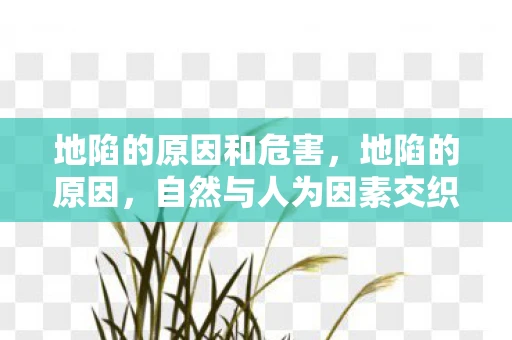 地陷的原因和危害，地陷的原因，自然与人为因素交织的地下危机