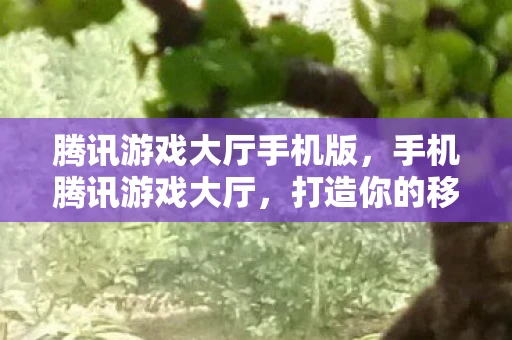 腾讯游戏大厅手机版,手机腾讯游戏大厅,打造你的移动娱乐新领地 腾讯游戏大厅手机版,手机腾讯游戏大厅,打造你的移动娱乐新领地