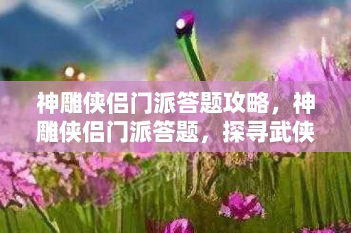 神雕侠侣门派答题攻略,神雕侠侣门派答题,探寻武侠世界的奥秘 神雕侠侣门派答题攻略,神雕侠侣门派答题,探寻武侠世界的奥秘